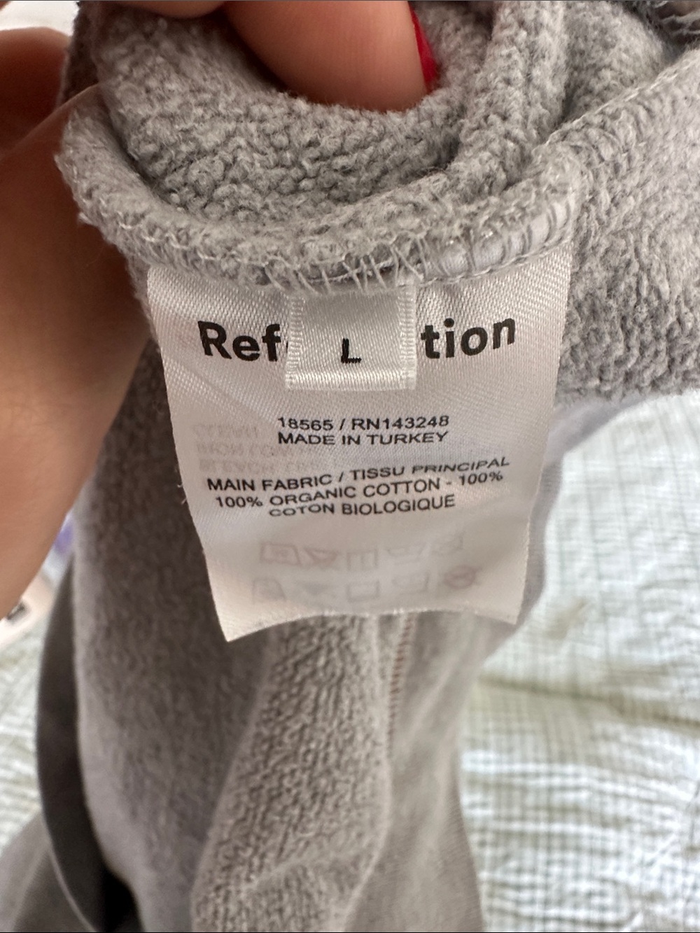 Reformation Gray Crewneck Sweatshirt - Picture 3 of 3